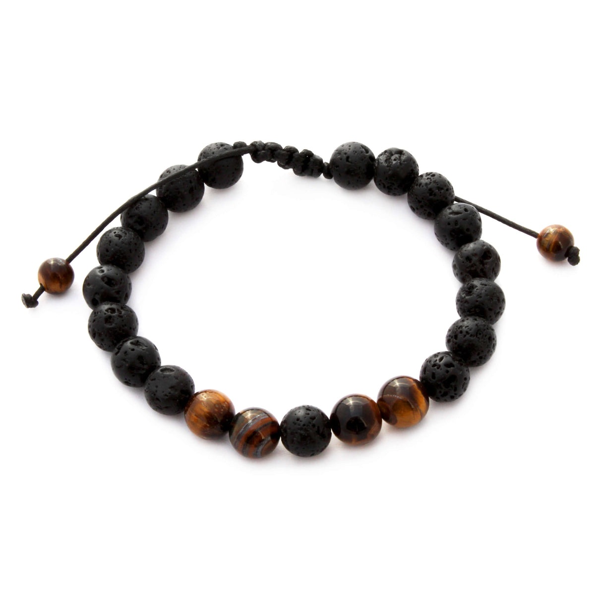 Polished Tigers Eye Aromatherapy Bracelet