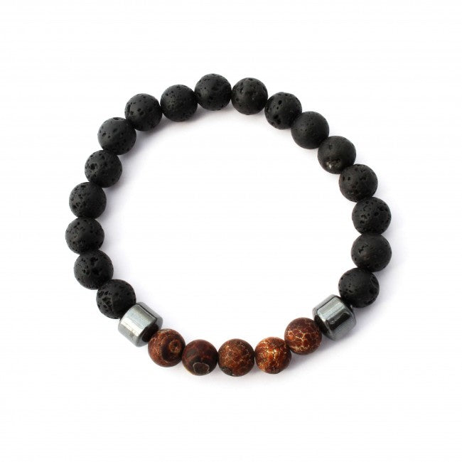 Brown Agate Aromatherapy Bracelet