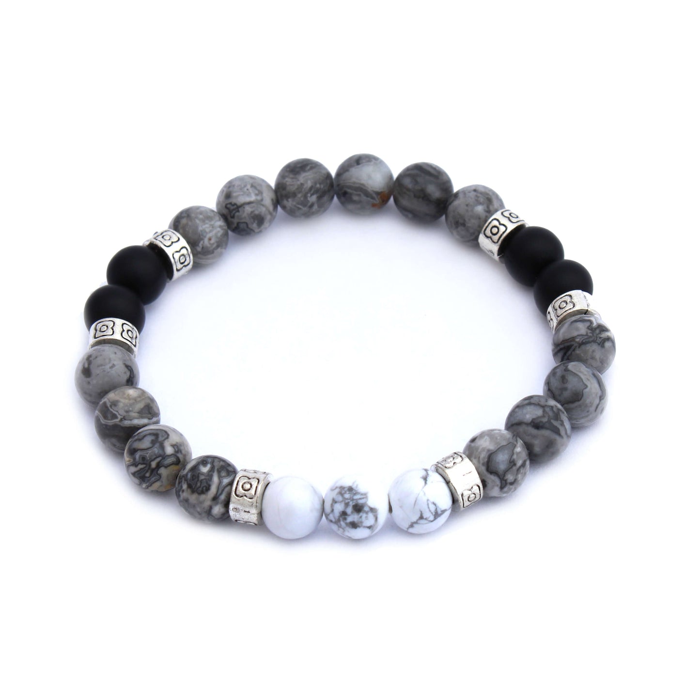 Howlite And Gray Marble