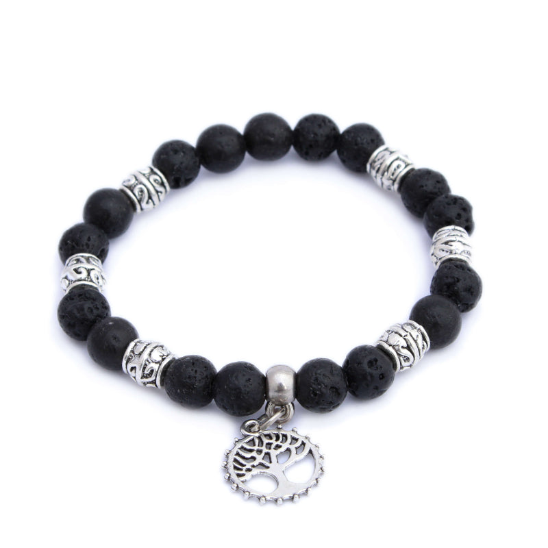 Silver Tree Of Life Aromatherapy Bracelet