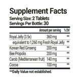 Royal Jelly+Ginseng+Propolis Tablets Ultra Potency