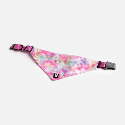 Poplin Dog Bandana Collar - Pink Tie Dye