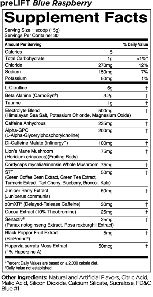 R1 preLIFT pre-workout