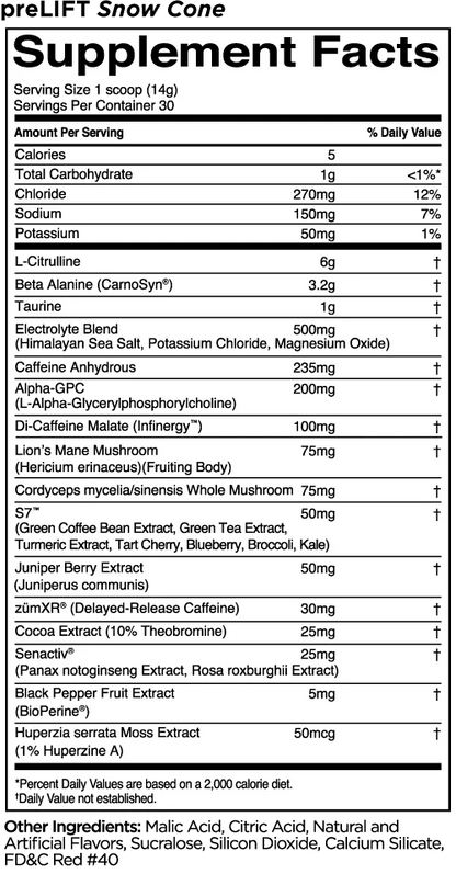 R1 preLIFT pre-workout