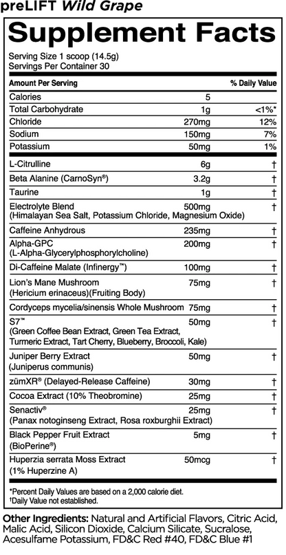 R1 preLIFT pre-workout