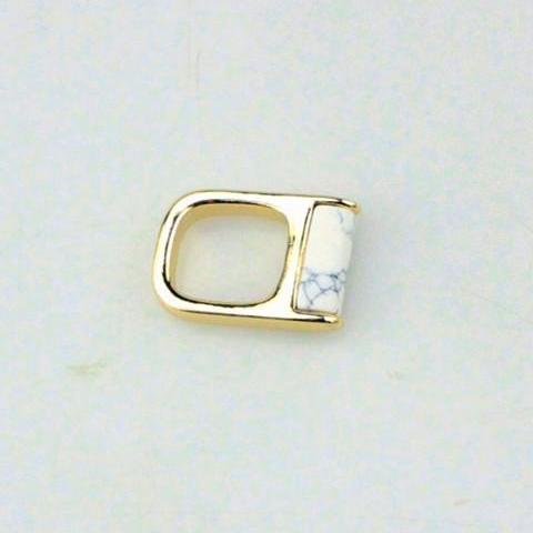 Marble Stone Ring by White Market