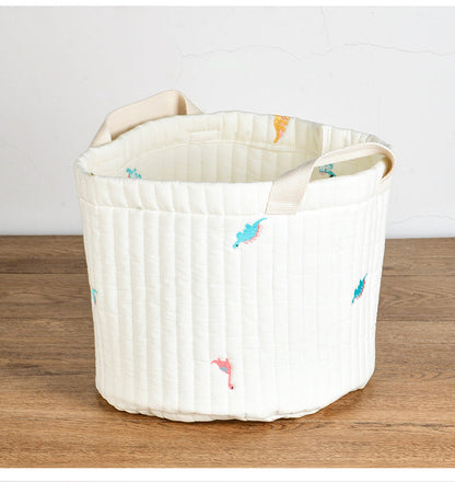 Baby Embroidered Pattern Baby Bottle Storage Basket by MyKids-USA™