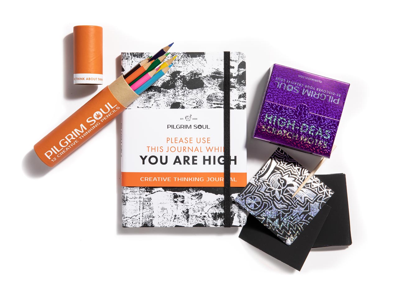 Creative High-Dea Bundle (Original Journal + Notes + Pencils)