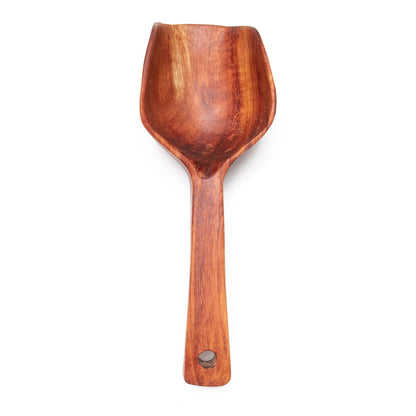 Hand Carved Wood Sugar Scoop by Upavim Crafts