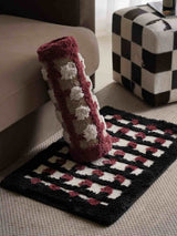 Retro Dotted Bath Rug, Ultra Soft, Absorbent & Anti-slip