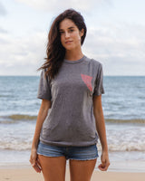 Tee - Premium Tri-Blend - Fin Logo by Rice Love