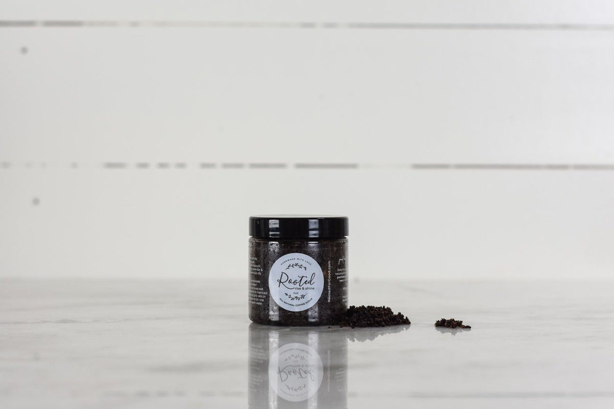 Rise & Shine Face and Lip Coffee Scrub by Rooted For Good