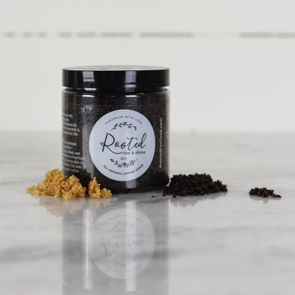 Rise & Shine Face and Lip Coffee Scrub by Rooted For Good