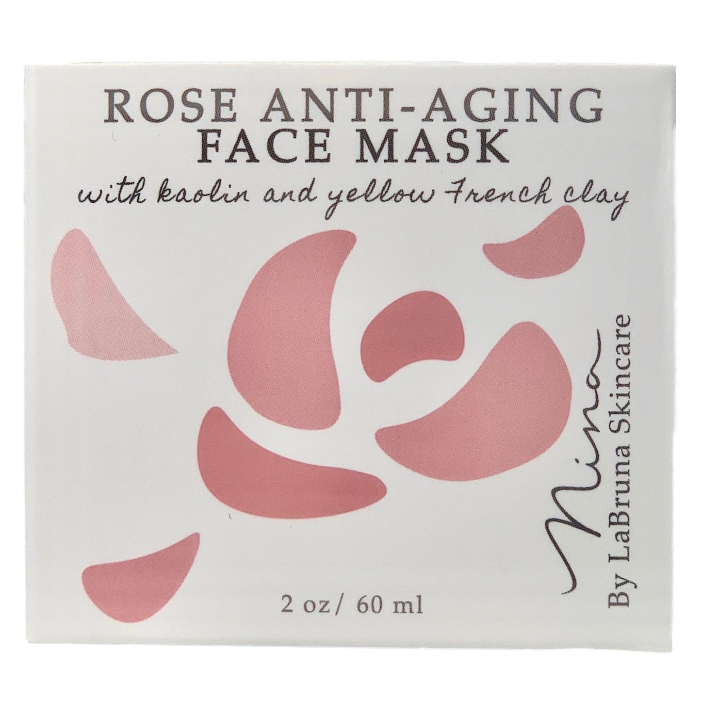 Rose Anti-Aging Face Mask with Kaolin and Yellow French Clay by LaBruna Skincare