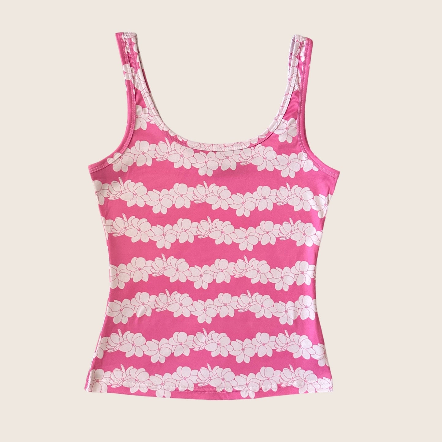 Rosey Pink Gardenia Womens Tank