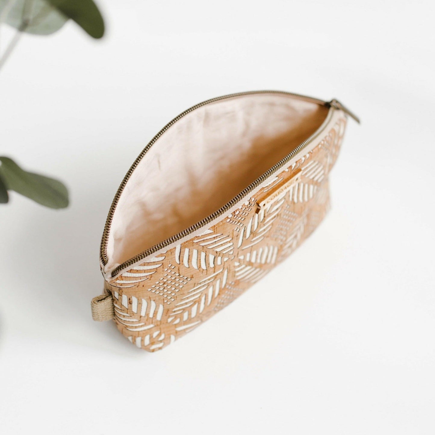 RULE BREAKER zippered pouch | CREAM