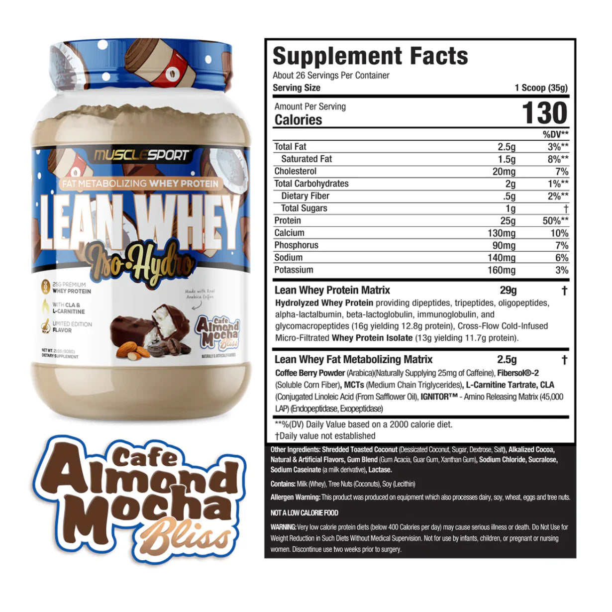 Musclesport Lean Whey ISO Hydro Gourmet Protein