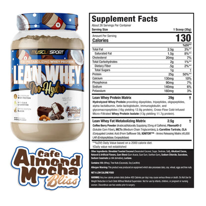 Musclesport Lean Whey ISO Hydro Gourmet Protein