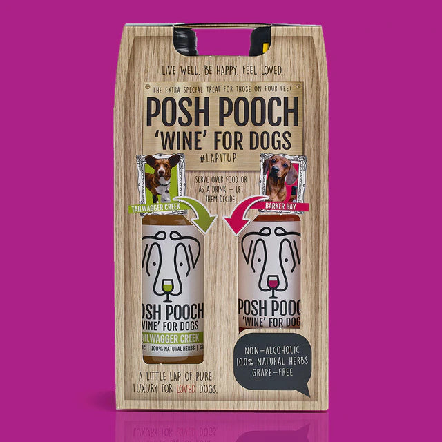 Posh Pooch Dog Wine Duo Pack (Non-Alcoholic) by American Pet Supplies