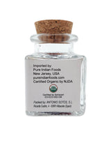 La Mancha D.O.P. Spanish Saffron 1g Glass Bottle, Certified Organic