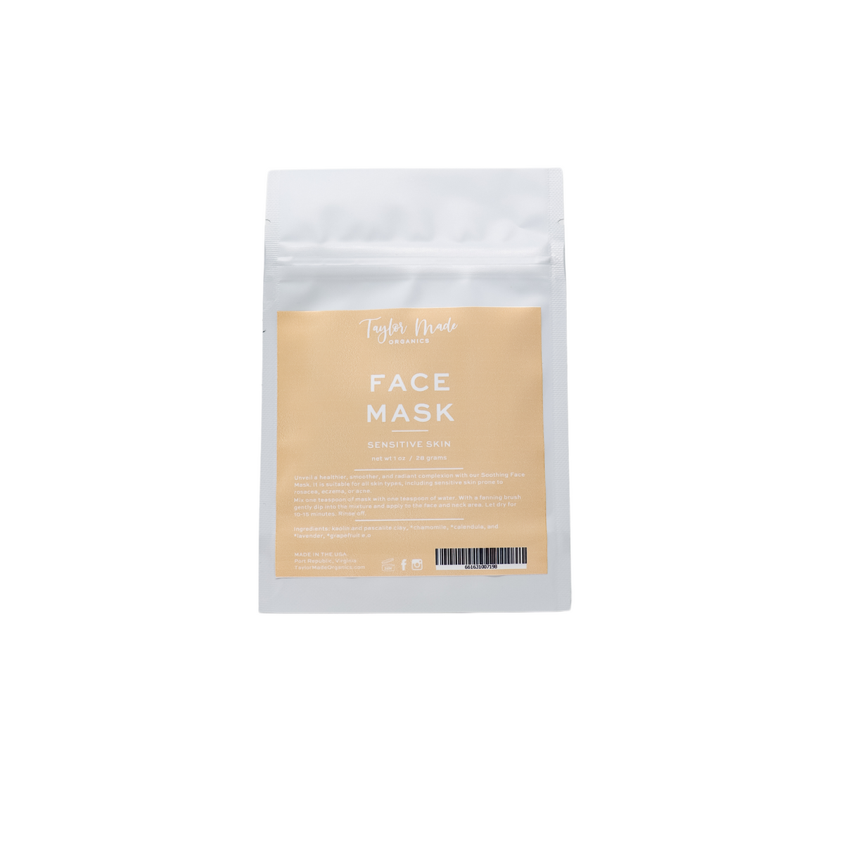 Sensitive Skin Face Mask