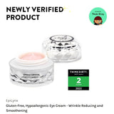 Vegan EpiSilk, Crystal Wrinkle Smoothing Eye Cream - Intense Brightening and Firming Wrinkle Fix for Sensitive Skin