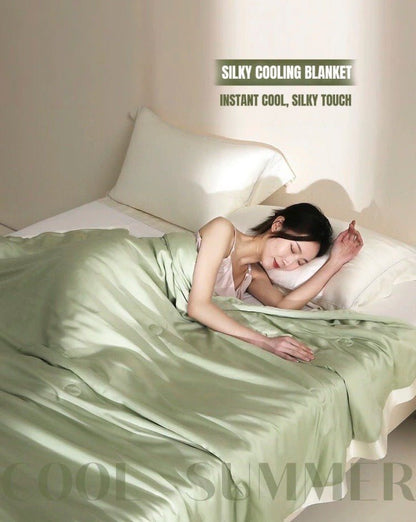 Silky Bamboo Fiber Cooling Blanket Duvet for Hot Sleepers & Night Sweats