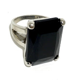 The Urban Charm Jet Black Crystal Signature Statement Ring by The Urban Charm