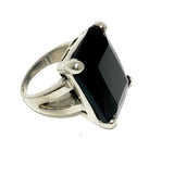 The Urban Charm Jet Black Crystal Signature Statement Ring by The Urban Charm