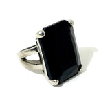 The Urban Charm Jet Black Crystal Signature Statement Ring by The Urban Charm