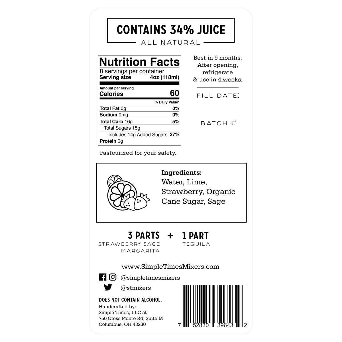 Strawberry Sage Margarita