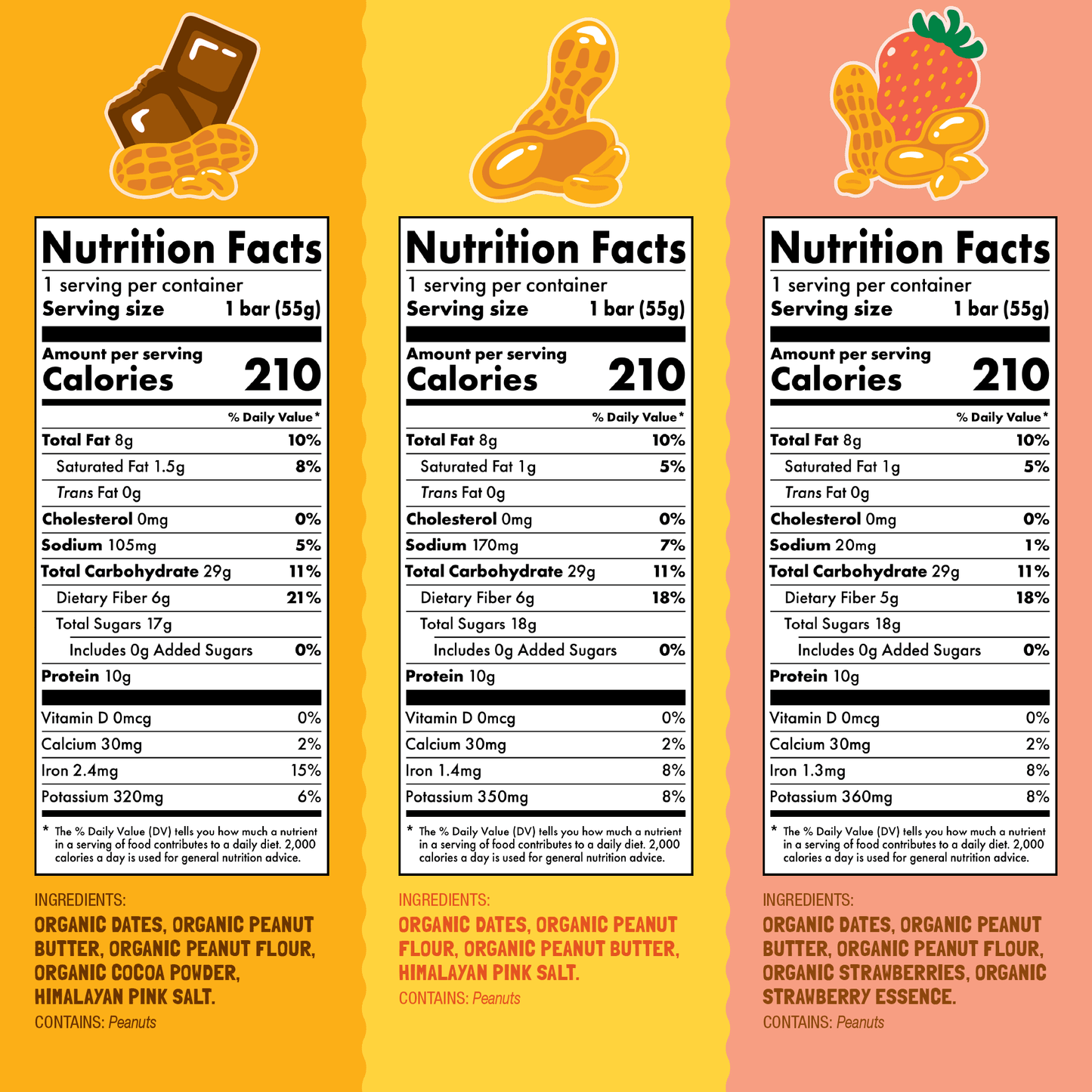 Skout Organic Peanut Butter Protein Bar Bundle - 15 Pack