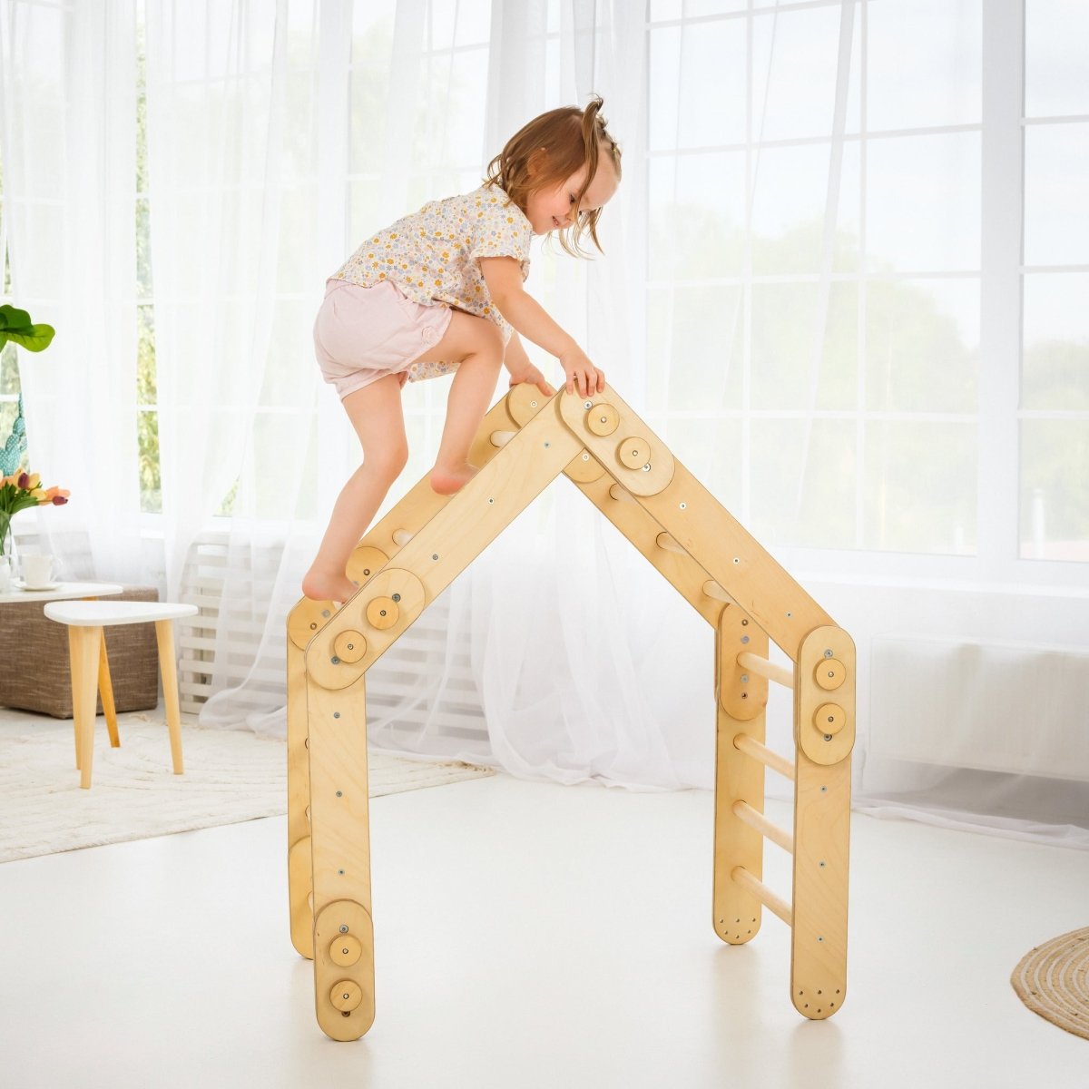 Snake Ladder – Montessori Climber for Kids 1-7 y.o. – Beige by Goodevas