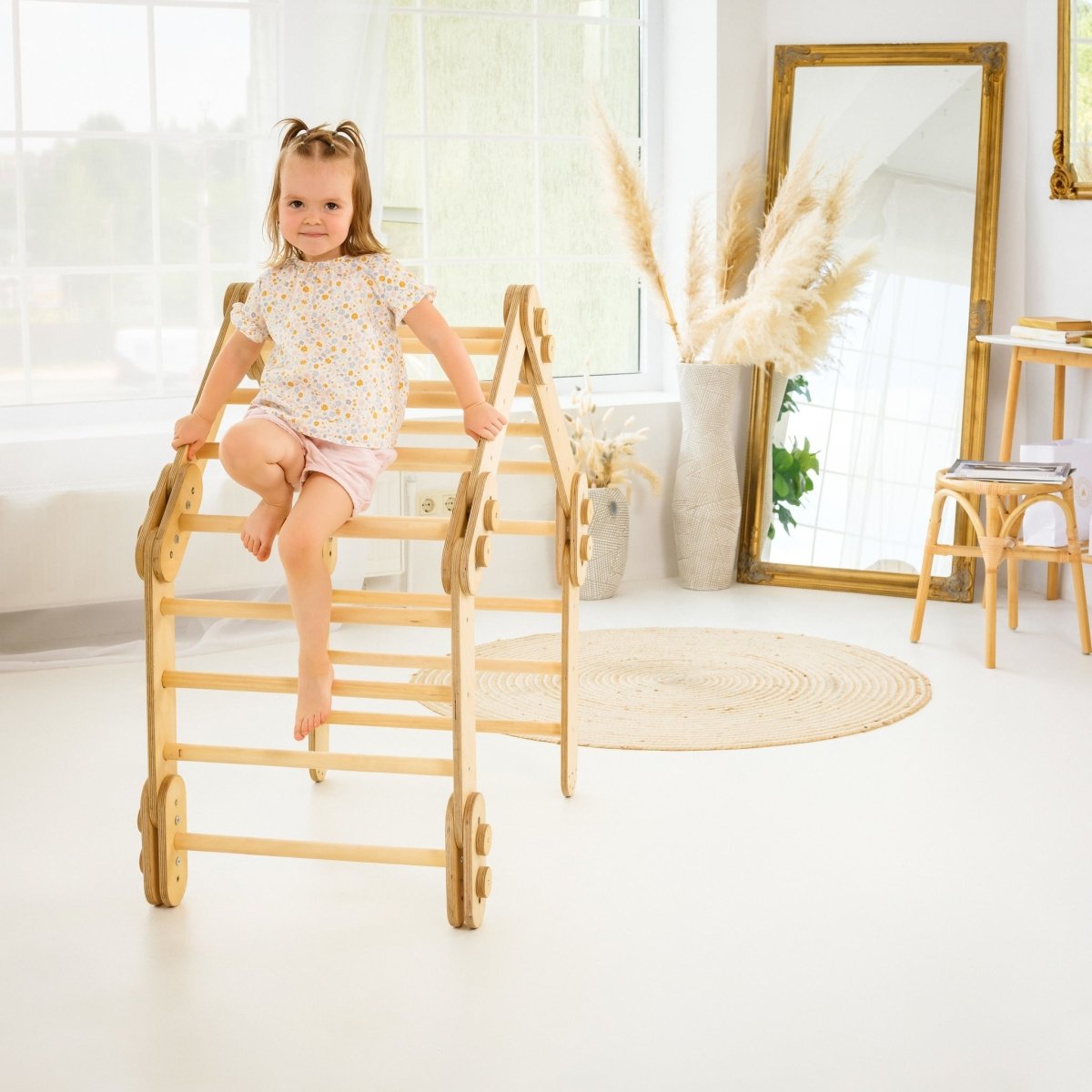 Snake Ladder – Montessori Climber for Kids 1-7 y.o. – Beige by Goodevas