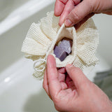 Soap Saver Shower Pouf: Organic Cotton