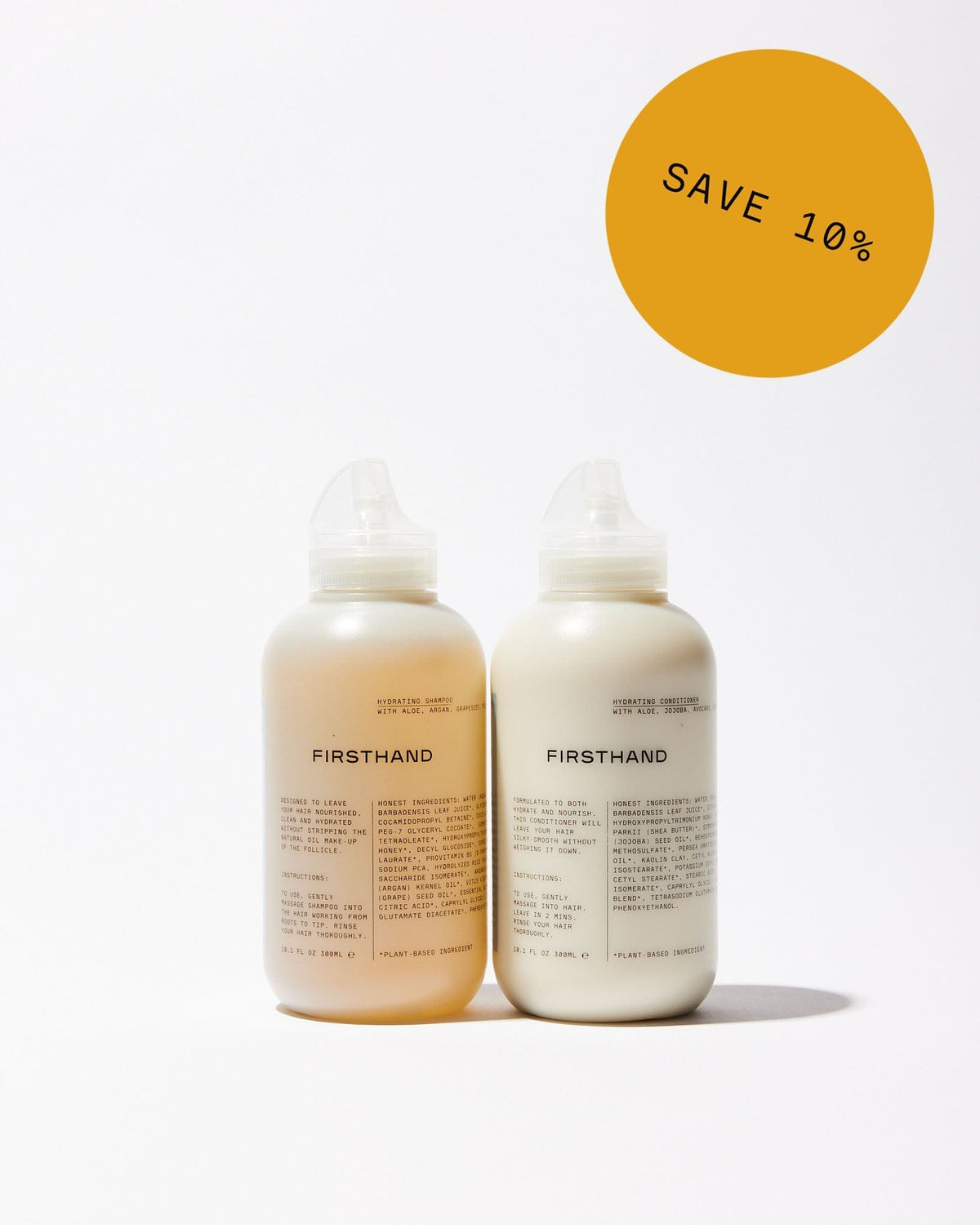 Hydrated Hair Set: Hydrating Shampoo + Conditioner by Firsthand Supply