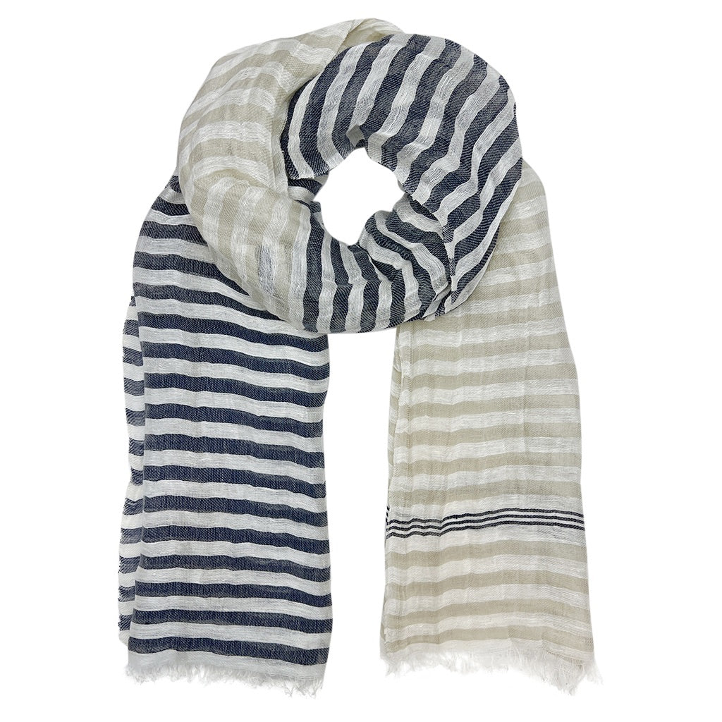 Cabana Linen Blend Wrap Scarf by SLATE + SALT