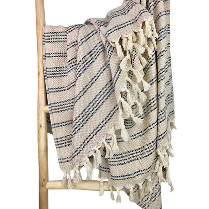 Woven Stripe Turkish Throw by SLATE + SALT