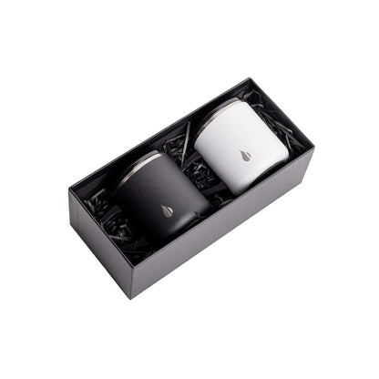 Twin Coffee Mugs Gift Set - B&W