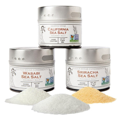 Sushi Night Sea Salts - 3 Tins by Gustus Vitae