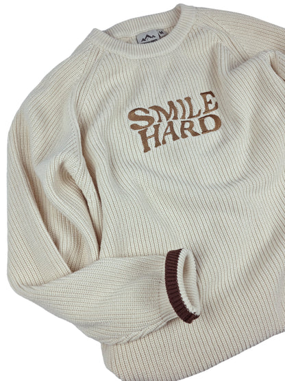 OVERSIZED HEAVYWEIGHT SMILE HARD SWEATER