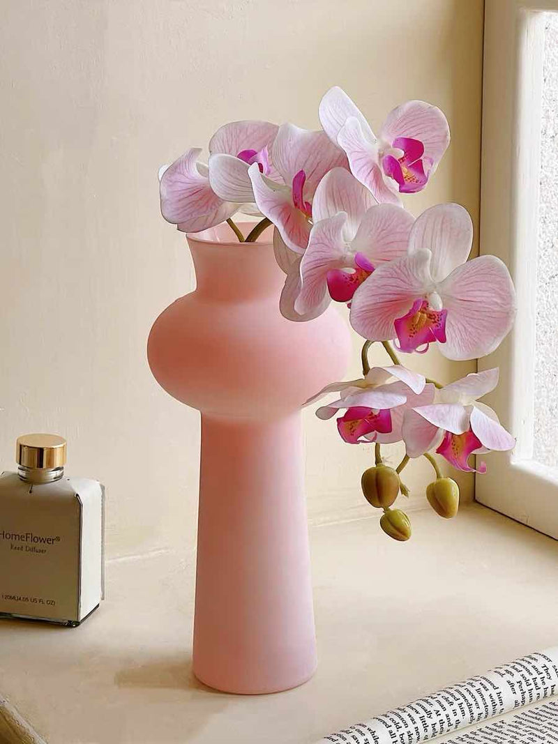 Tall Vintage Style Dopamine Decorative Flower Vase