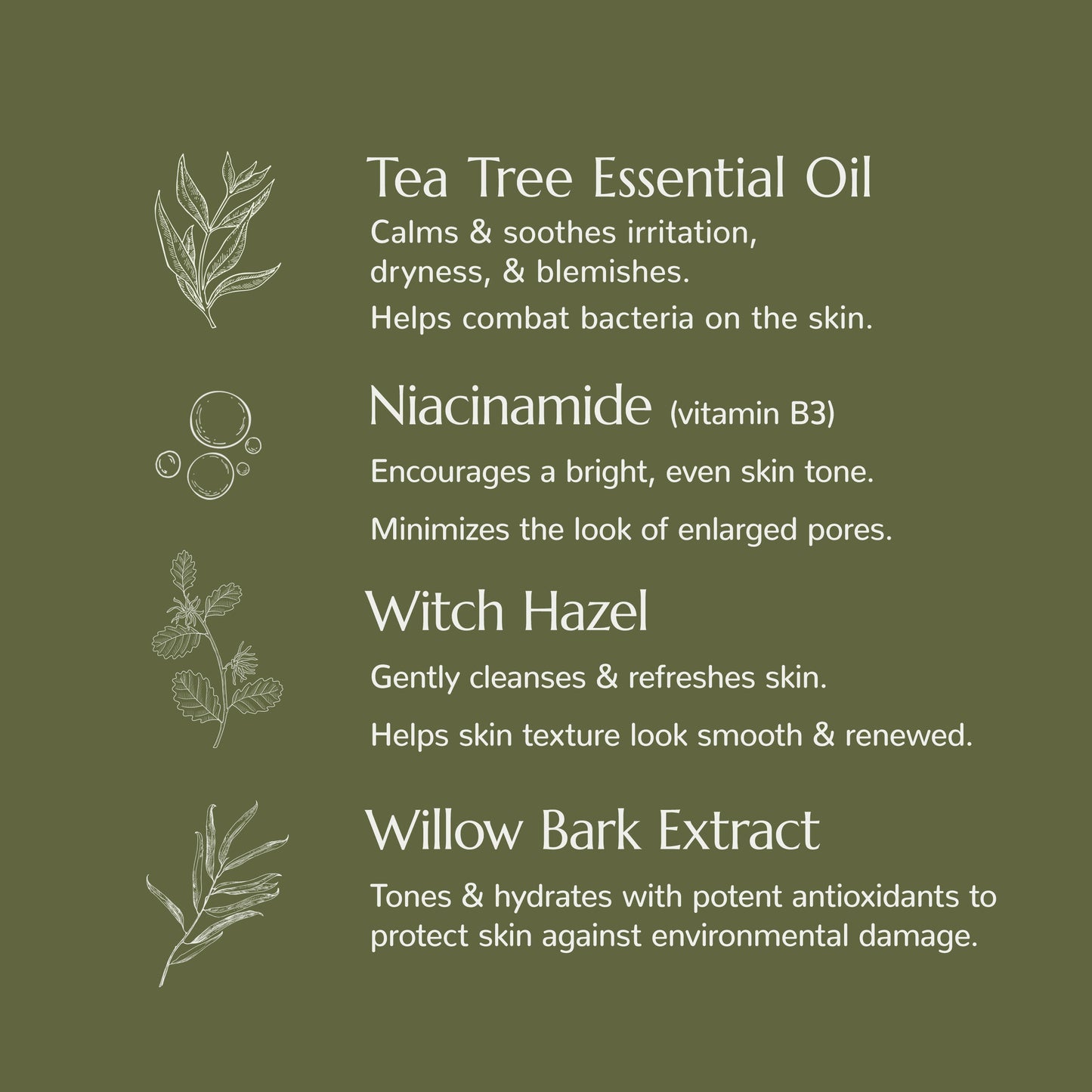 Tea Tree with Niacinamide Facial Serum