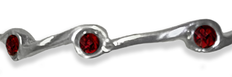 Garnet Birthstone Stacker Ring by The Urban Charm