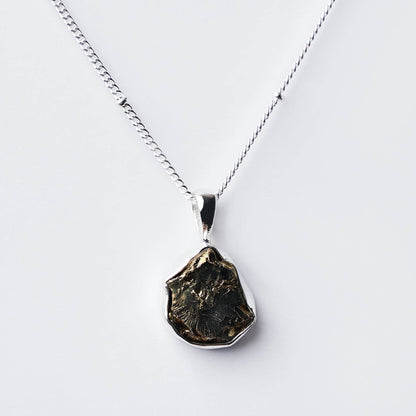 Pyrite Raw Crystal Necklace by Tiny Rituals