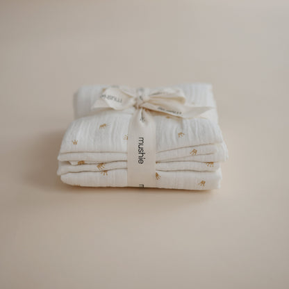 Organic Cotton Muslin Cloths 3-Pack