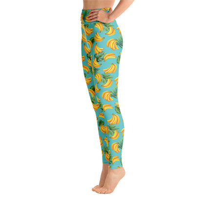 Women's Tropical Banana Mania Yoga Leggings