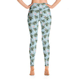 Womens Tropical Flamingo Yoga Leggings