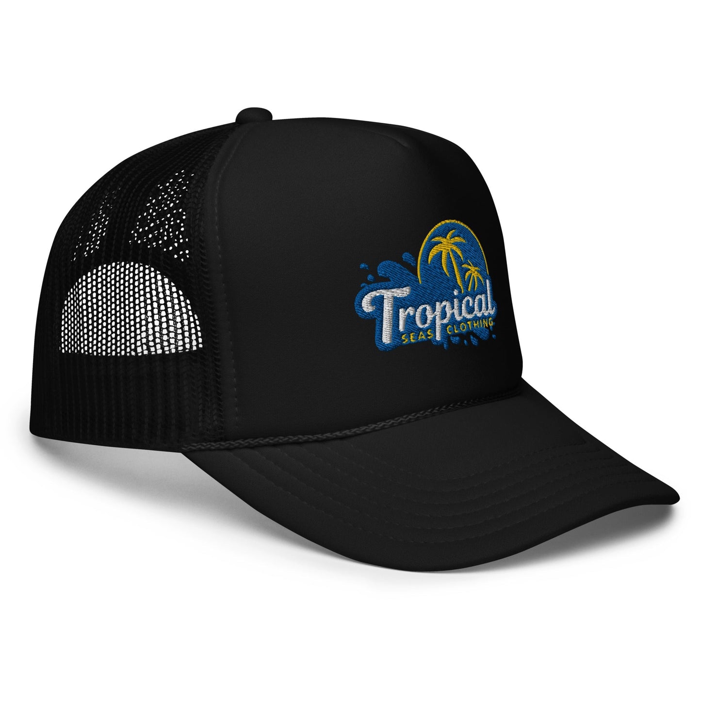 Tropical Tides Foam Trucker Hat: Ride the Waves of Fashion!