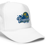 Tropical Tides Foam Trucker Hat: Ride the Waves of Fashion!